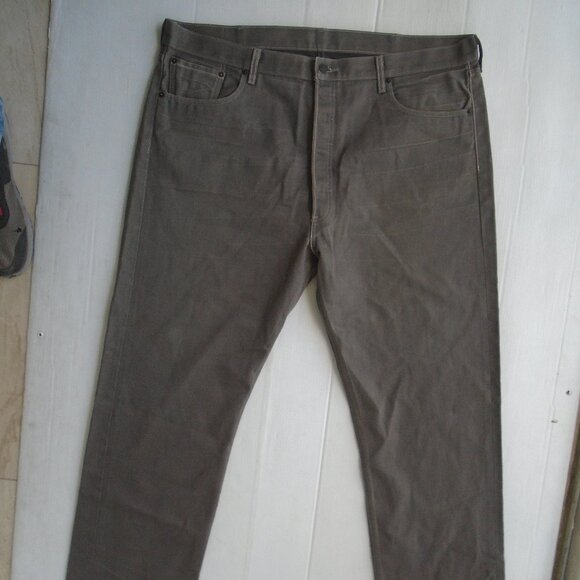 Levi's 501 XX Jeans Pants Button Fly Men's Size W36 L34 Green - Picture 4 of 4